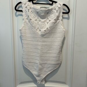 White Lace Bodysuit